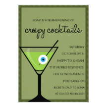 Creepy Cocktails Halloween Party Invitation