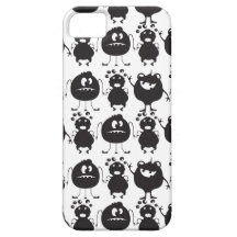 Creepy Crawlers 2 Black and White iPhone 5 Covers