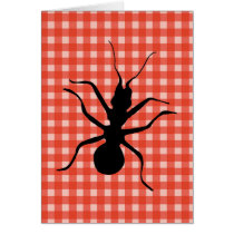 Creepy Crawly Ants Plaid Tablecloth