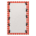Creepy Crawly Ants Plaid Tablecloth