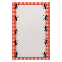 Creepy Crawly Ants Plaid Tablecloth