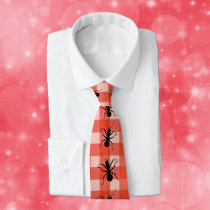 Creepy Crawly Ants Plaid Tablecloth