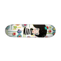Creepy Doll ghotic  cupcake skateboard vintage