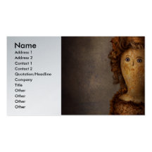 Creepy - Doll - Matilda Business Card Template