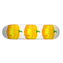 Creepy Fanged Jack-O-'Lantern Custom Skateboard