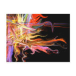creepy fire icicle abstract cosmic illustration ar post card