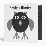 Creepy Halloween Owl Custom Binder