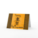 Creepy Halloween Spider Card