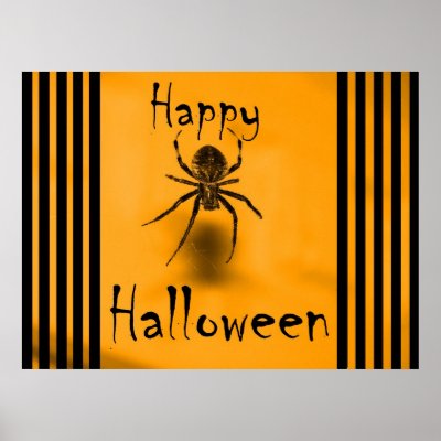 Creepy Halloween Spider Poster Print by jaisjewels