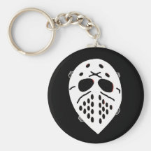 Creepy Hockey Mask Products Keychain