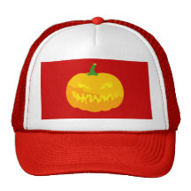 Creepy Jack-O-'Lantern Mesh Hat