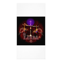 Creepy Libra zodiac astrology by Valxart.com Photo Cards