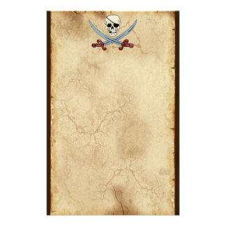Pirate Paper Template pirate stationery templates pirate custom stationery
