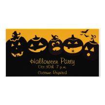 Creepy Pumpkins Customized Photo Card