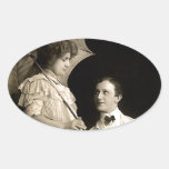 Creepy Serenade Oval Sticker