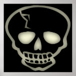 Creepy Skull Poster