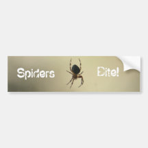 Creepy Spider Bumper Sticker