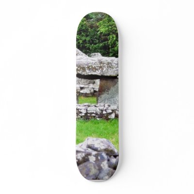 Creevykeel Stones Circles Ireland Court Tombs Custom Skate Board by lifesphere