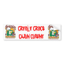 CREOLE-CROC BUMPER STICKER