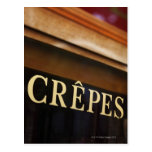 Crepes sign, Paris Post Cards