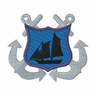 Crest with Anchors by ZazzleEmbroidery