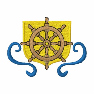Crest with Wheel by ZazzleEmbroidery
