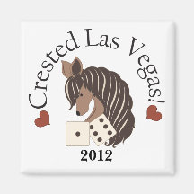 Crested Las Vegas Magnet - Exclusive design