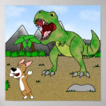 Cretaceous Corgi Poster