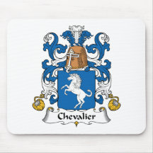 Crête de famille de chevalier tapis de souris