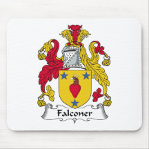 Crête de famille de fauconnier tapis de souris