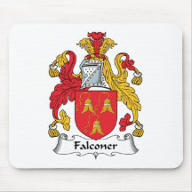 Crête de famille de fauconnier tapis de souris