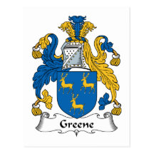 Crête de famille de Greene Carte Postale