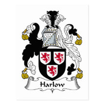 Crête de famille de Harlow Carte Postale