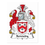 Crête de famille de Kennedy Carte Postale