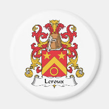Crête de famille de Leroux Aimant Pour Réfrigérateur