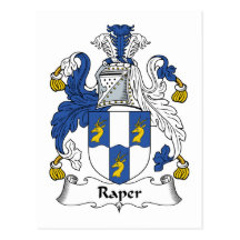 Crête de famille de Raper Cartes Postales