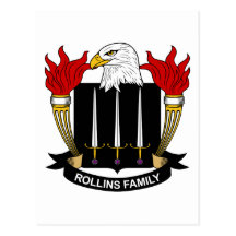 Crête de famille de Rollins Cartes Postales