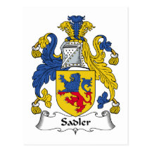 Crête de famille de Sadler Carte Postale