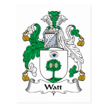 Crête de famille de watt carte postale