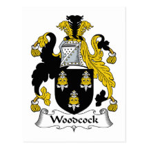 Crête de famille de Woodcock Cartes Postales