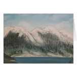 crêtes de montagne cartes de vœux