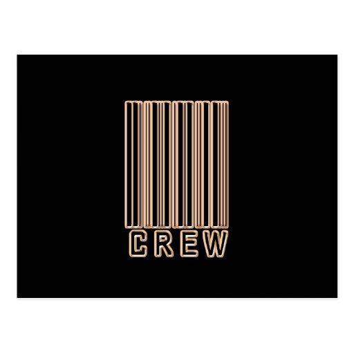 Crew Barcode Post Card