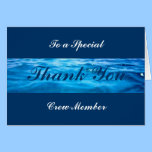 Crew Thank You Cards -customizable cards