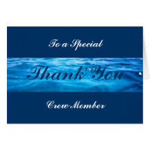 Crew Thank You Cards -customizable