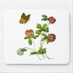 Crewel Embroidered Irish Clover mousepads