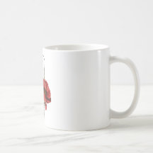 Crewel Embroidery Red Poppy Mug