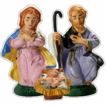 Crib Christmas Magnet Sculpture
