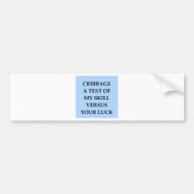 cribbage bumper sticker