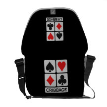Cribbage Player custom messenger bag