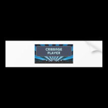 Cribbage Player Marquee bumper stickers